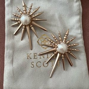 Kendra Scott Earrings - Rose Gold and Pearl